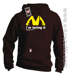 MCky I`m Loving It -  bluza z kapturem brązowa