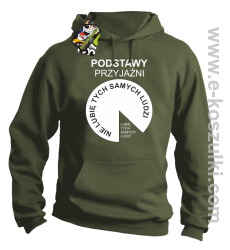 Podstawy przyjaźni - bluza z kapturem khaki