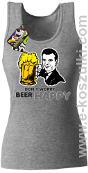 Dont worry beer happy - top damski melanż 