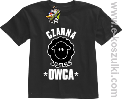 Czarna owca - Black Sheep - koszulka dziecięca  czarna