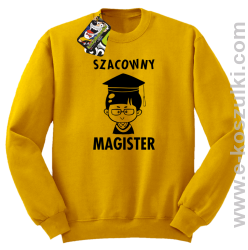 Szacowny MAGISTER - bluza bez kaptura standard żółta