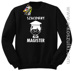 Szacowny MAGISTER - bluza bez kaptura standard czarna