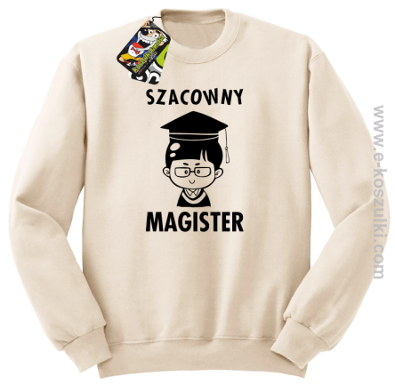 Szacowny MAGISTER - bluza bez kaptura standard beżowa