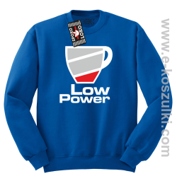 Low Power Cup - bluza bez kaptura STANDARD niebieska