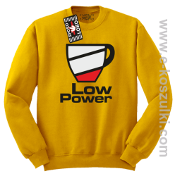 Low Power Cup - bluza bez kaptura STANDARD żółta