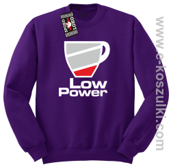 Low Power Cup - bluza bez kaptura STANDARD fioletowa