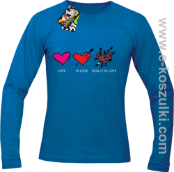 Love In Love Really LOVE - Longsleeve męski  niebieski 