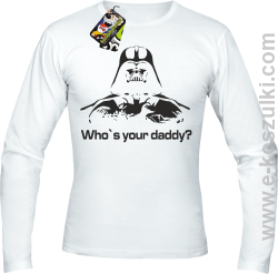 LORD Who`s your daddy - longsleeve męski biały