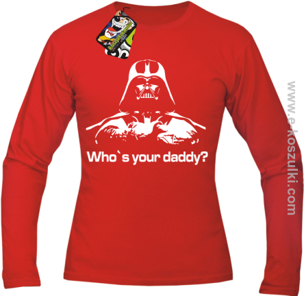 LORD Who`s your daddy - longsleeve męski czerwony