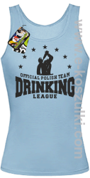 Official Polish Team Drinking League - top damski błękitny