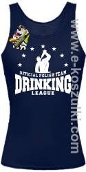 Official Polish Team Drinking League - top damski granatowy