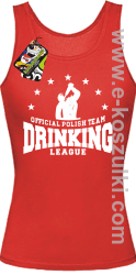 Official Polish Team Drinking League - top damski czerwony