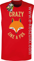 Crazy like a Fox - bezrękawnik męski czerwony