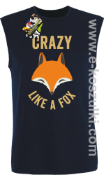 Crazy like a Fox - bezrękawnik męski granatowy