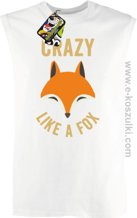 Crazy like a Fox - bezrękawnik męski biały