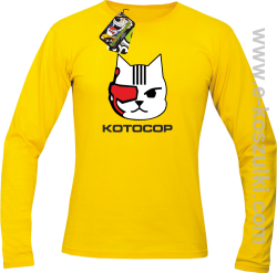 KotoCop - longsleeve męski żółty