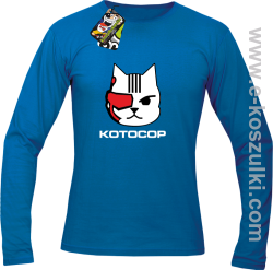 KotoCop - longsleeve męski niebieski