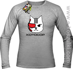 KotoCop - longsleeve męski melanż 