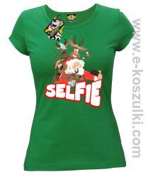 Selfie Santa Friends green