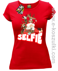 Selfie Santa Friends red