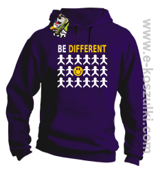 Be Different - bluza z kapturem fioletowa