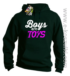 Boys are Toys - bluza z kapturem butelkowa