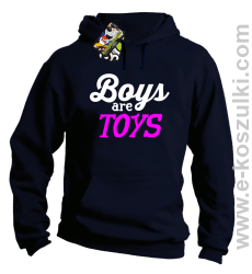 Boys are Toys - bluza z kapturem granatowa