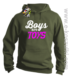 Boys are Toys - bluza z kapturem khaki