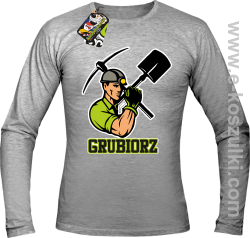 Grubiorz - longsleeve męski melanż 