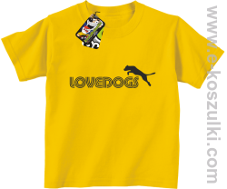 LoveDogs - koszulki dziecięce żółte