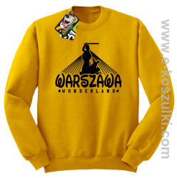 Kraków wonderland - bluza bez kaptura STANDARD żółta