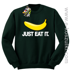 JUST EAT IT Banana - bluza bez kaptura STANDARD butelkowa