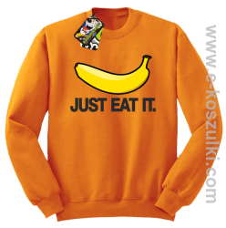 JUST EAT IT Banana - bluza bez kaptura STANDARD pomarańczowa