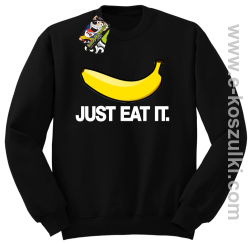 JUST EAT IT Banana - bluza bez kaptura STANDARD czarna