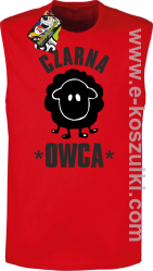 Czarna owca - Black Sheep - Bezrękawnik męski czerwony