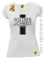 Soldier of Christ -  Żołnierz Chrystusa - koszulka damska biała 