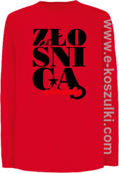 Złośnica pierońska - longsleeve dziecięcy czerwony