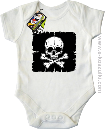 Pirates Anim Flag Atlantic - body dziecięce białe 