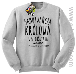 Samozwańcza Królowa Wszechświata - bluza bez kaptura STANDARD melanż 