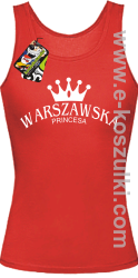 Warszawska princesa - top damski czerwony