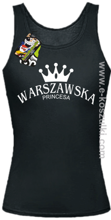 Warszawska princesa - top damski czarny