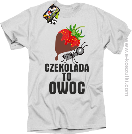 Czekolada to owoc - koszulka męska 