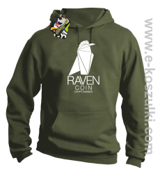 RAVEN Coin CryptoMiner - bluza męska z kapturem khaki