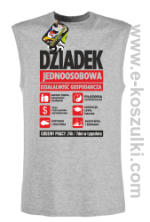 DZIADEK - Jednoosobowa działalność gospodarcza - bezrękawnik męski  melanż