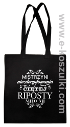 Mistrzyni niezdecydowania i ciętej riposty Miło Mi - torba czarna

