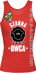 Czarna owca - Black Sheep -  top damski  czerwony