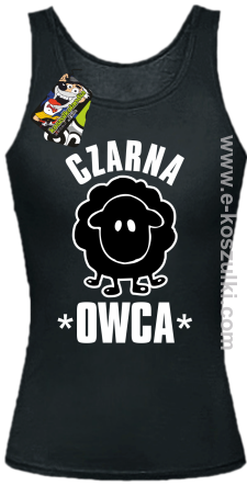 Czarna owca - Black Sheep -  top damski  czarny