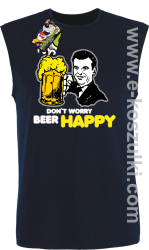 Dont worry beer happy - bezrękawnik męski czarny