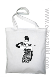 audrey hepburn RETRO-ART - torba EKO biała