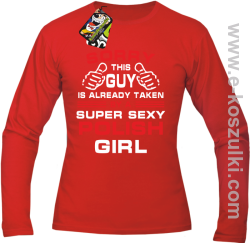 Sorry This Guy is already taken by a super sexy polish girl - Longsleeve męski czerwony